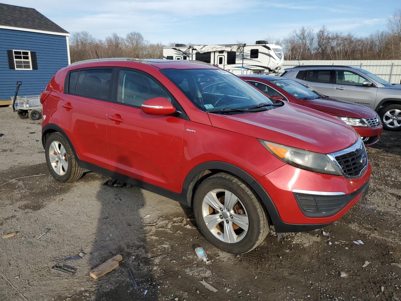 2012 KIA Sportage VIN KNDPBCA25C7292654 Copart auction photo, rear end / minor dent/scratches damage thumbnail 4
