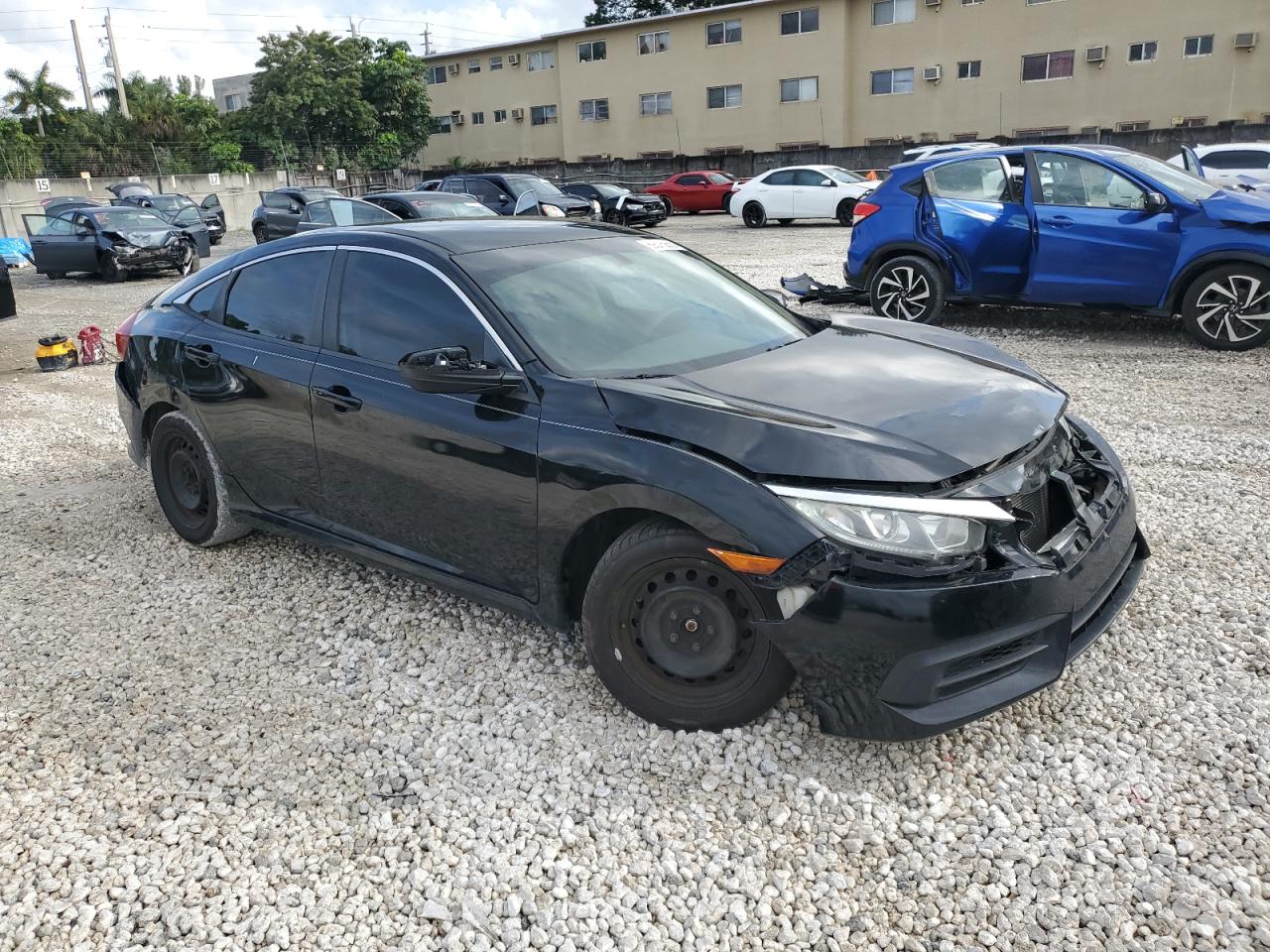 2016 Honda Civic VIN 19XFC2F58GE026685 Copart auction photo, front end damage thumbnail 4