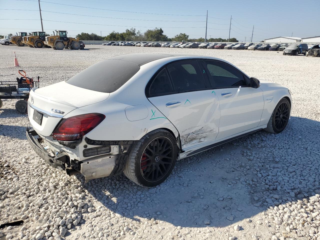 2021 Mercedes-Benz C-klasse VIN W1KWF8HB6MR620324 Copart auction photo, rear end / side damage thumbnail 3