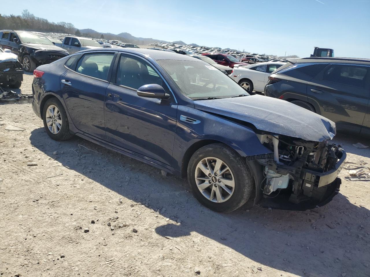 2016 KIA Optima VIN 5XXGT4L39GG089143 Copart auction photo, front end damage thumbnail 4