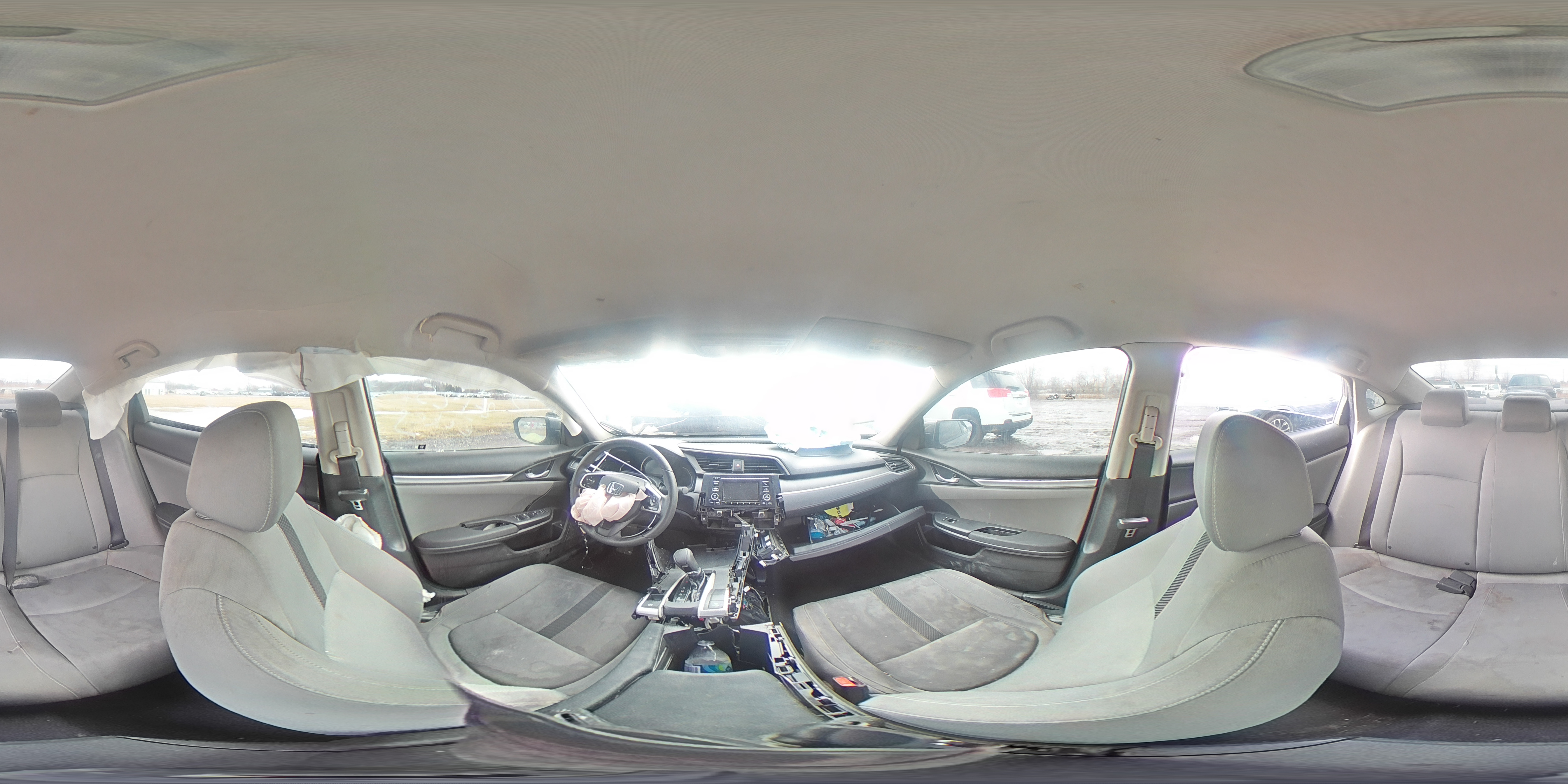 2017 Honda Civic VIN 19XFC2F54HE073729 Copart auction photo, front end / side damage thumbnail 13