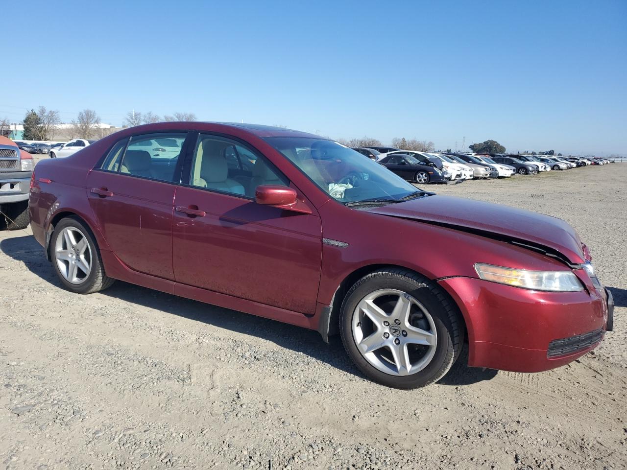 2004 Acura TL VIN 19UUA66294A029573 Copart auction photo, front end / side damage thumbnail 4