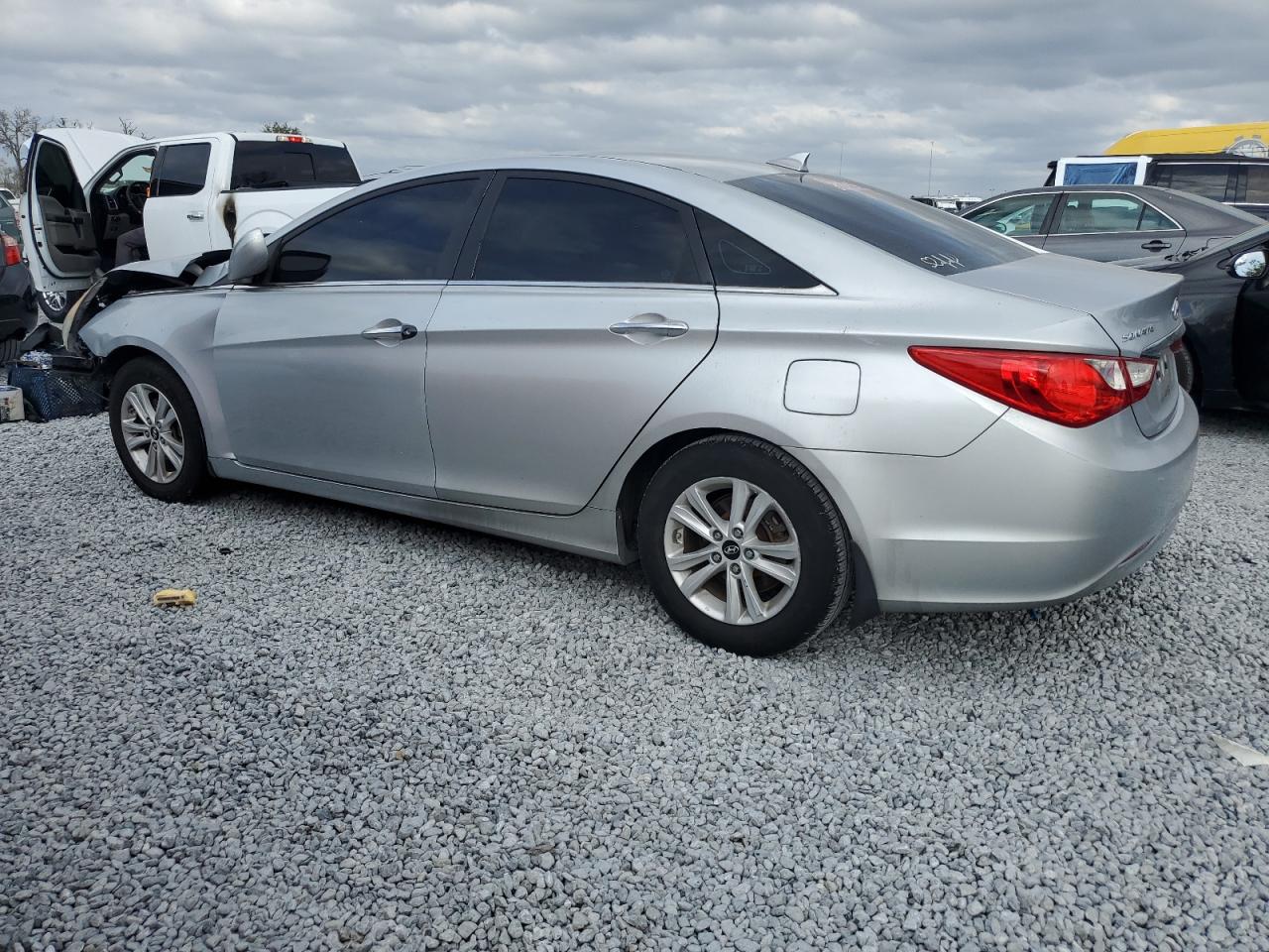 2013 Hyundai Sonata VIN 5NPEB4AC5DH665520 Copart auction photo, front end / side damage thumbnail 2
