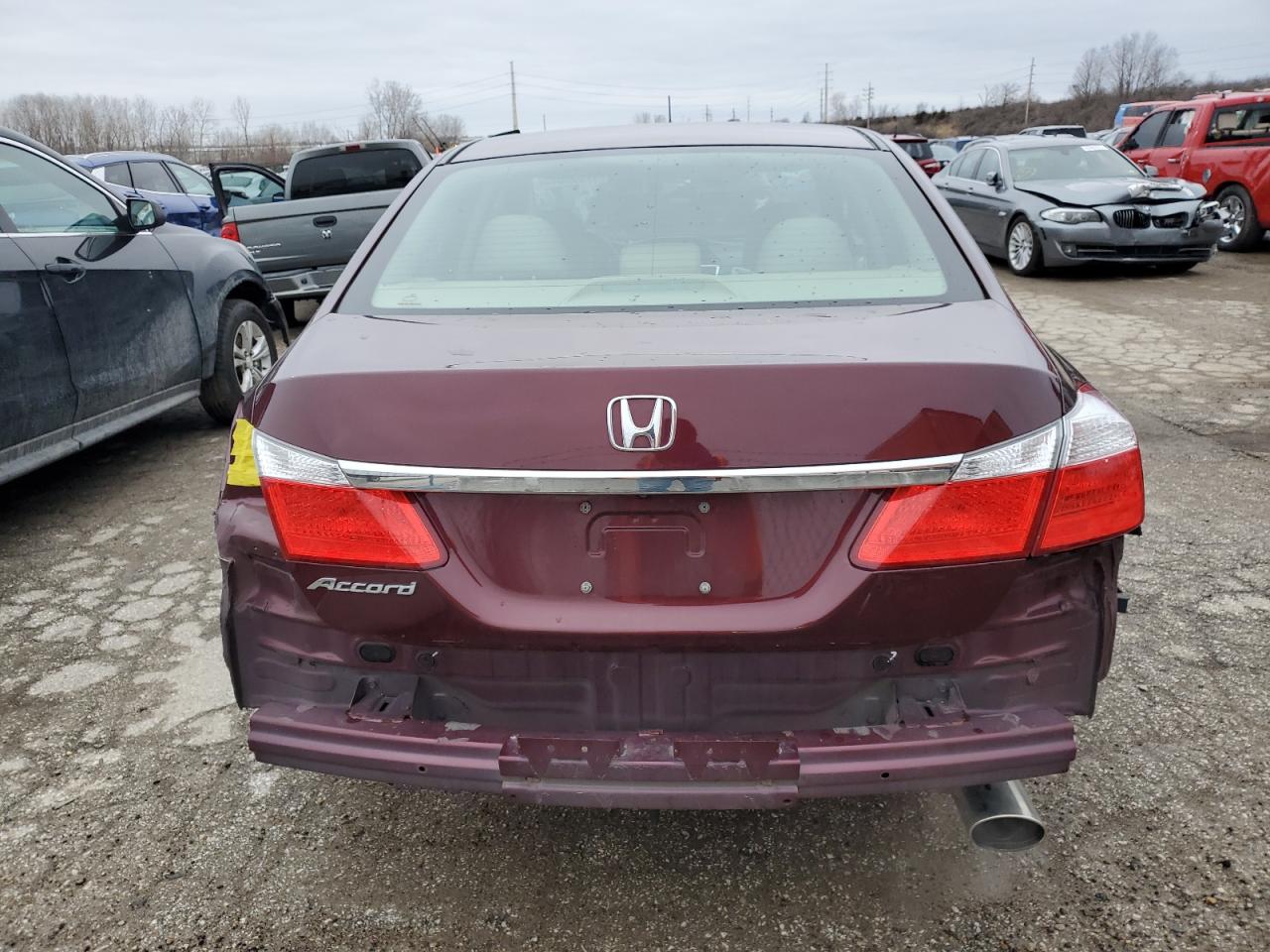2014 Honda Accord VIN 1HGCR2F3XEA153939 Copart auction photo, side / rear end damage thumbnail 6