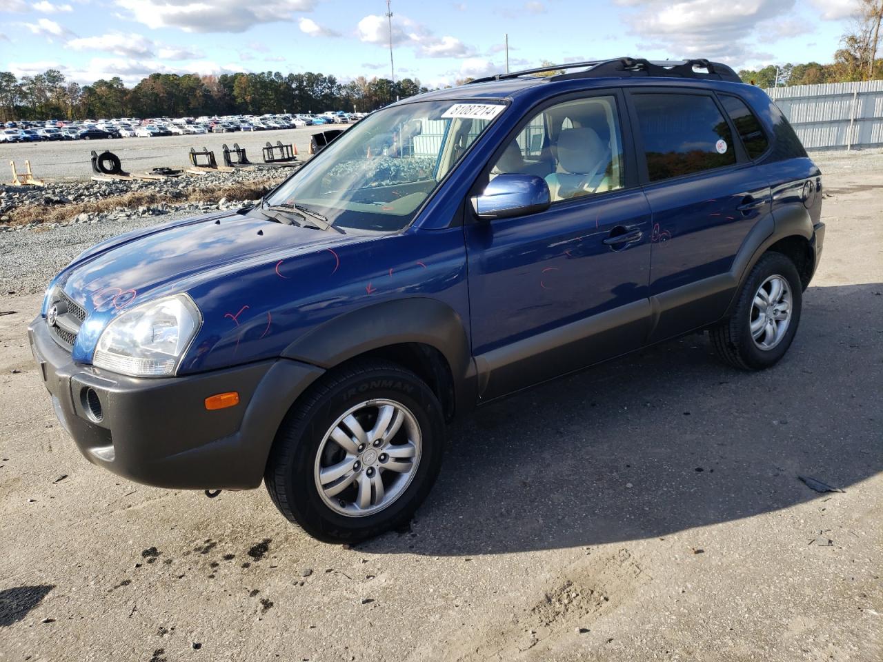 2007 Hyundai Tucson VIN KM8JN12D67U619048