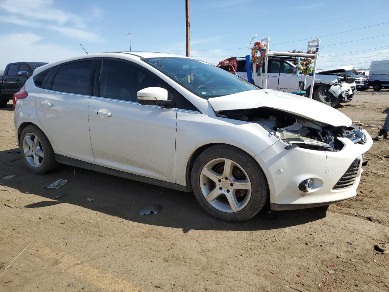 2013 Ford Focus VIN 1FADP3N24DL114926 Copart auction photo, front end damage thumbnail 4