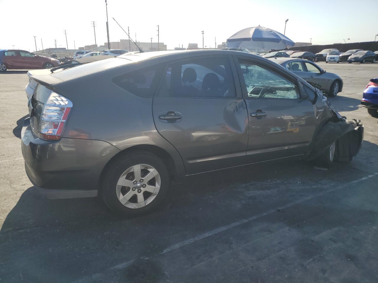 2008 Toyota Prius VIN JTDKB20U283348099 Copart auction photo, front end / all over damage thumbnail 3