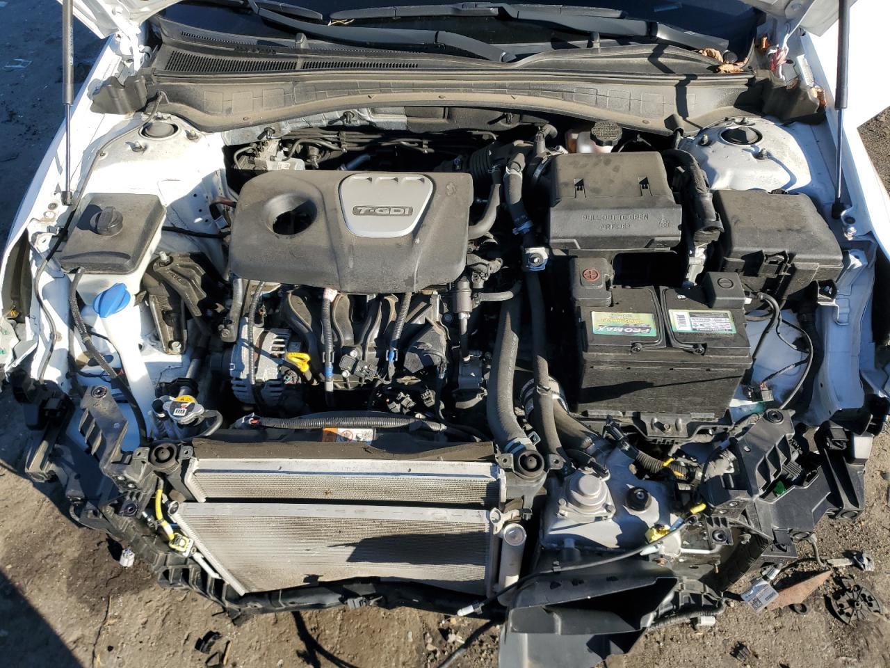 2019 KIA Optima VIN 5XXGU4L13KG339870 Copart auction photo, front end / undercarriage damage thumbnail 11