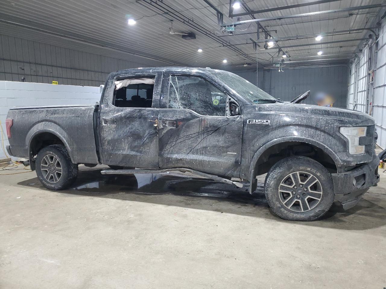 2015 Ford F-150 VIN 1FTFW1EG8FFA03061 Copart auction photo, front end / side damage thumbnail 4