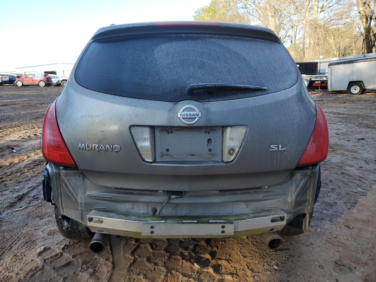 2006 Nissan Murano VIN JN8AZ08T76W416419 Copart auction photo, all over / rear end damage thumbnail 6