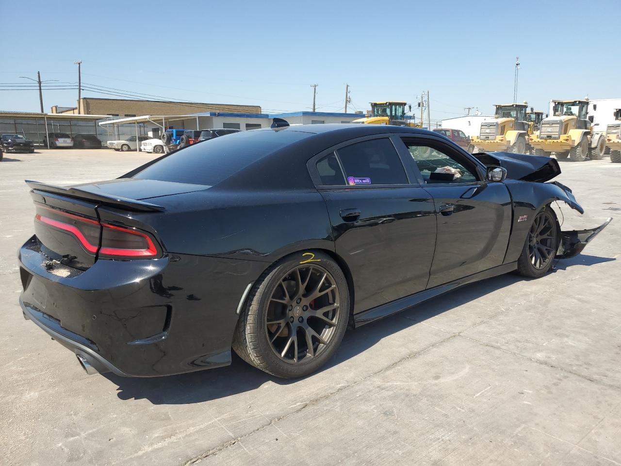 2019 Dodge Charger VIN 2C3CDXCTXKH552737 Copart auction photo, all over damage thumbnail 3