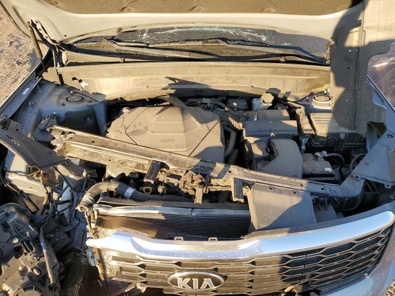 2021 KIA Telluride VIN 5XYP6DHC7MG158256 Copart auction photo, front end damage thumbnail 12