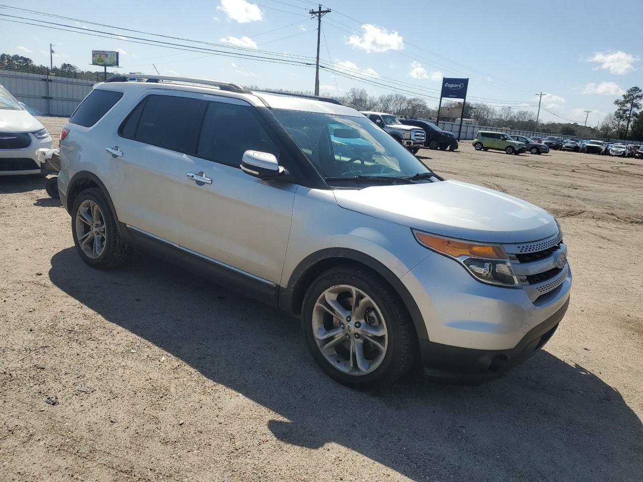 2015 Ford Explorer VIN 1FM5K7F82FGB60964 Copart auction photo, front end / side damage thumbnail 4