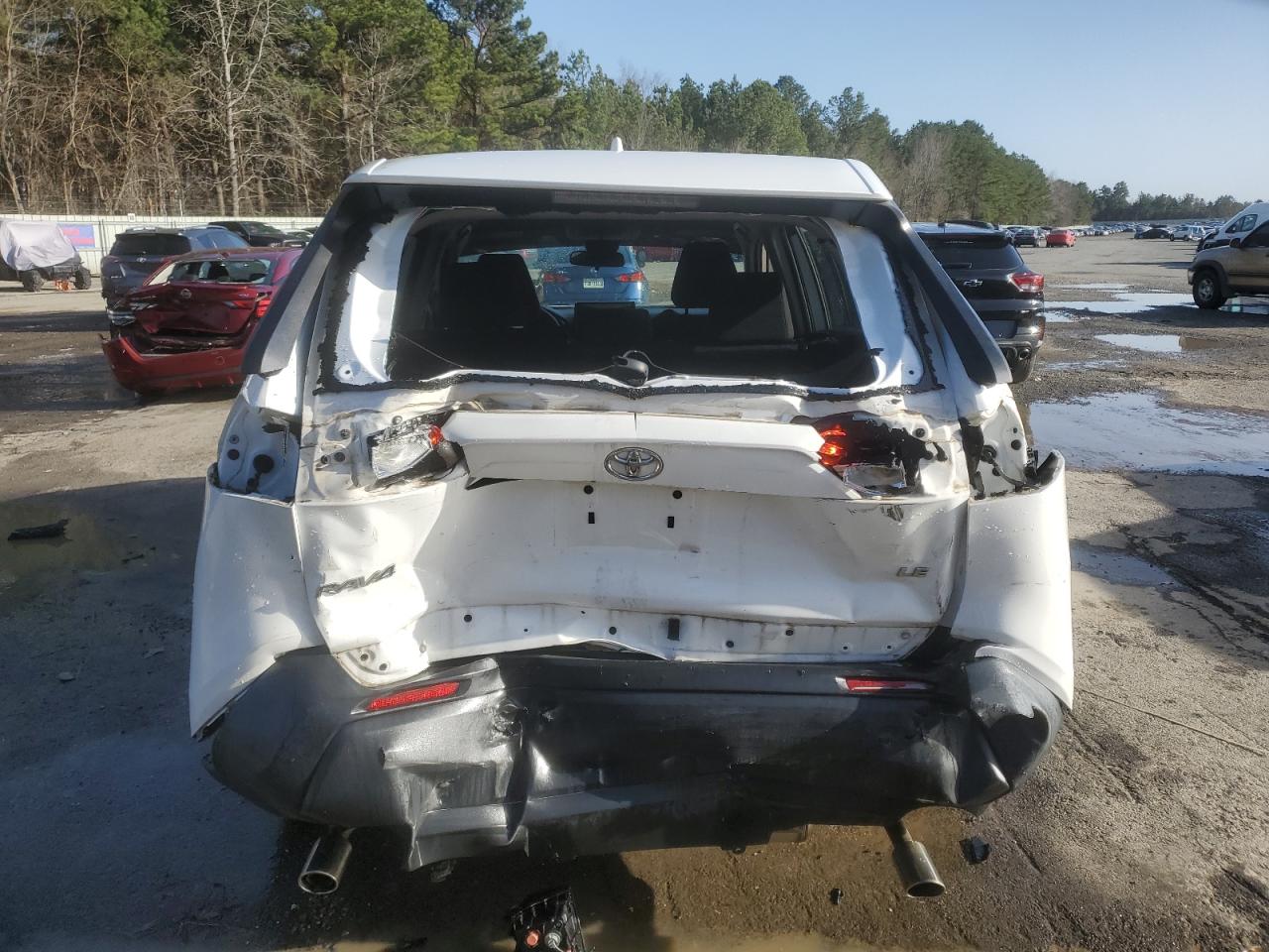 2019 Toyota RAV 4 VIN 2T3H1RFV2KW001091 Copart auction photo, front end / rear end damage thumbnail 6