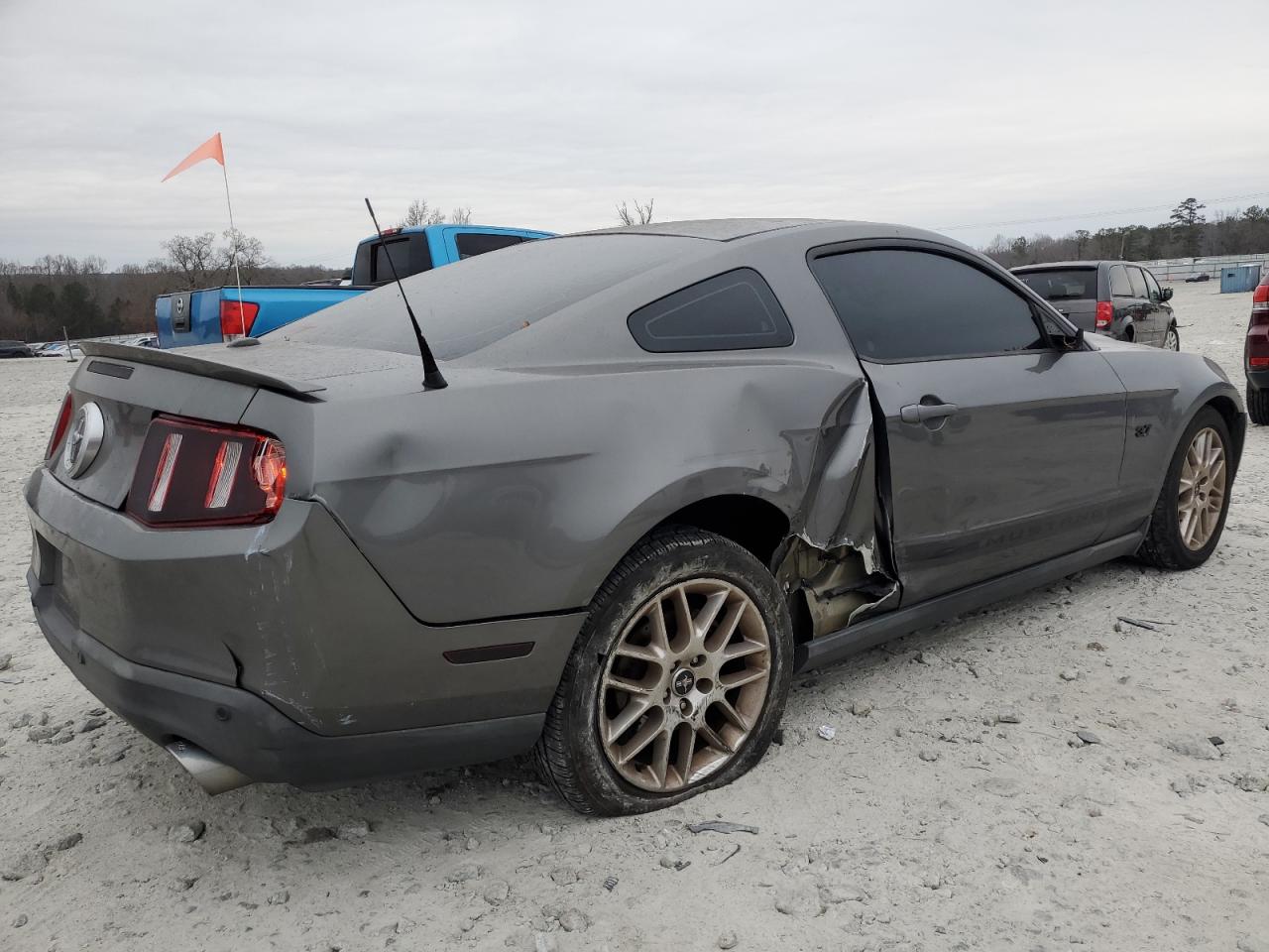 2012 Ford Mustang VIN 1ZVBP8AM0C5258222 Copart auction photo, all over / undercarriage damage thumbnail 3
