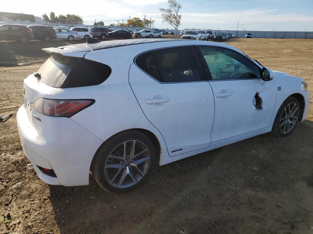 2015 Lexus CT VIN JTHKD5BH2F2242524 Copart auction photo, side damage thumbnail 3
