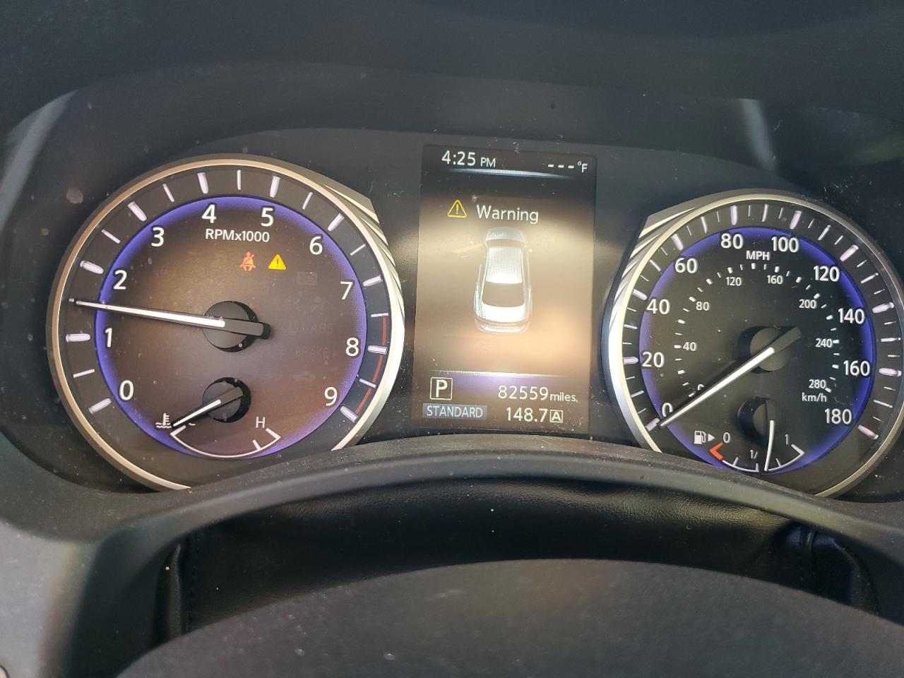 2015 Infiniti Q50 VIN JN1BV7AR4FM397040 Copart auction photo, front end / side damage thumbnail 9