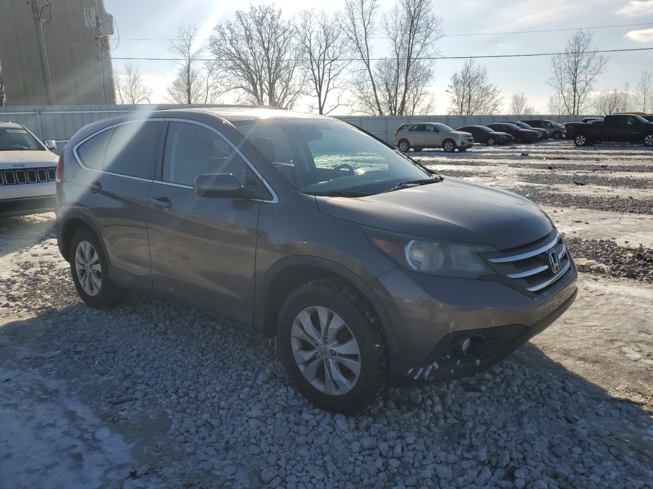 2014 Honda CR-V VIN 2HKRM4H58EH639045 Copart auction photo, top/roof / side damage thumbnail 4