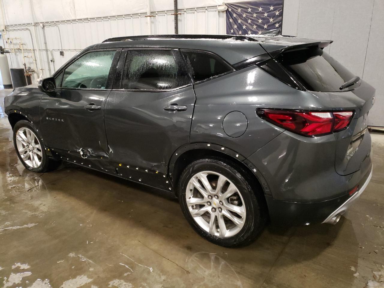 2019 Chevrolet Blazer VIN 3GNKBHRS1KS575409 Copart auction photo, side / front end damage thumbnail 2