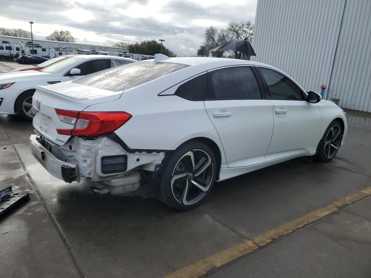 2020 Honda Accord VIN 1HGCV1F36LA086632 Copart auction photo, rear end damage thumbnail 3
