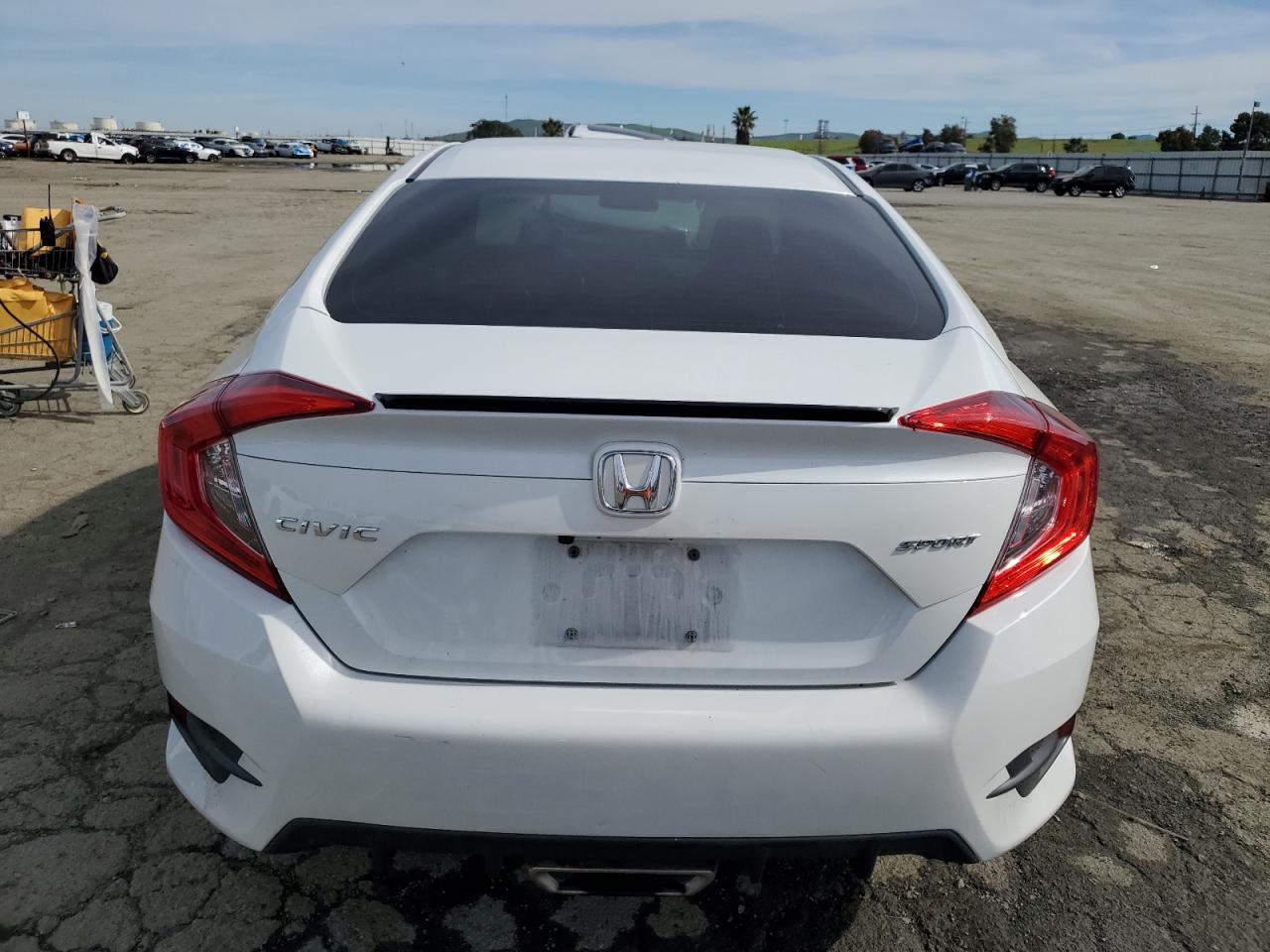 2020 Honda Civic VIN 19XFC2F83LE202188 Copart auction photo, front end / side damage thumbnail 6