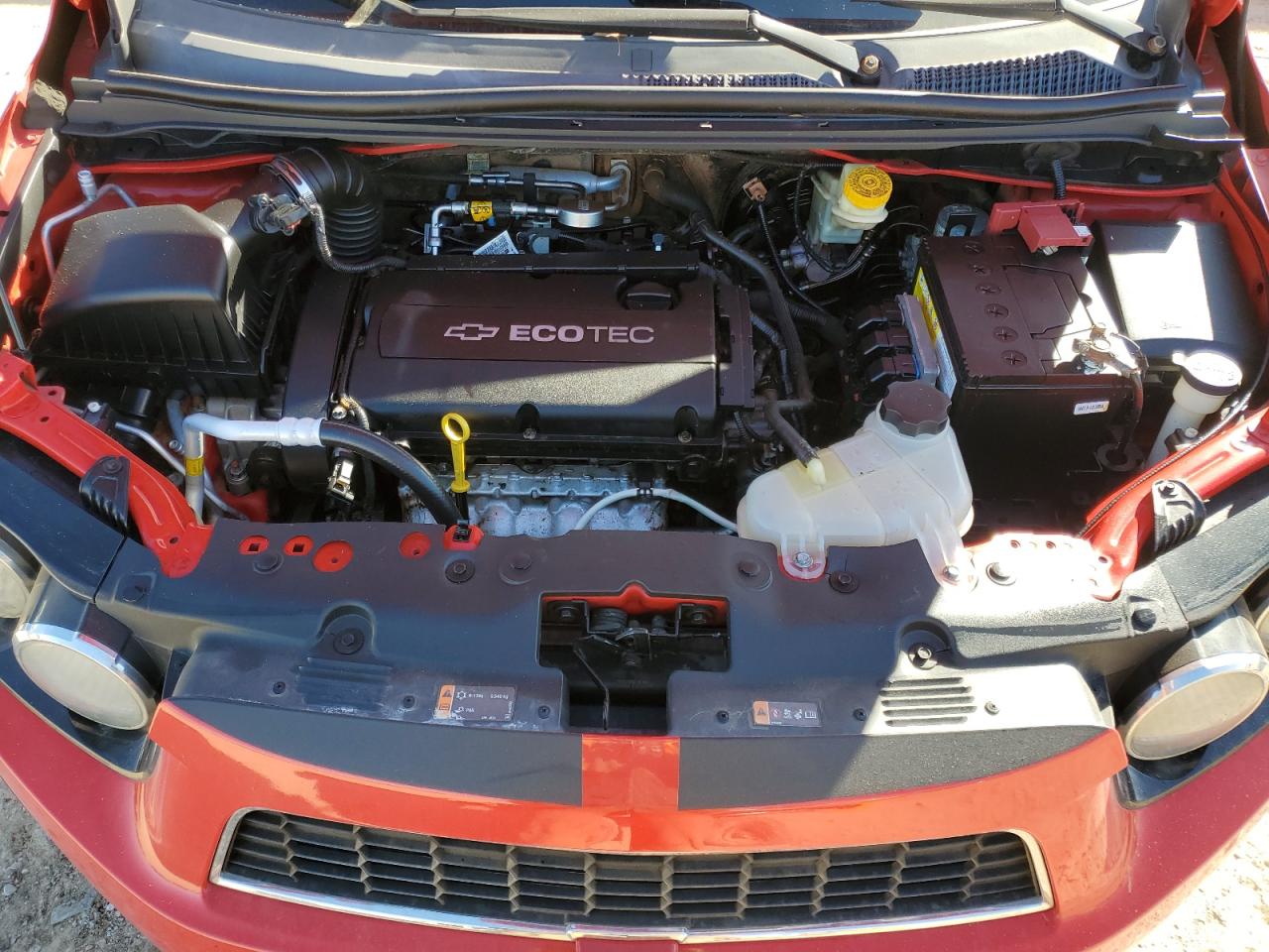 2015 Chevrolet Sonic VIN 1G1JC5SH0F4169019 Copart auction photo, side damage thumbnail 11