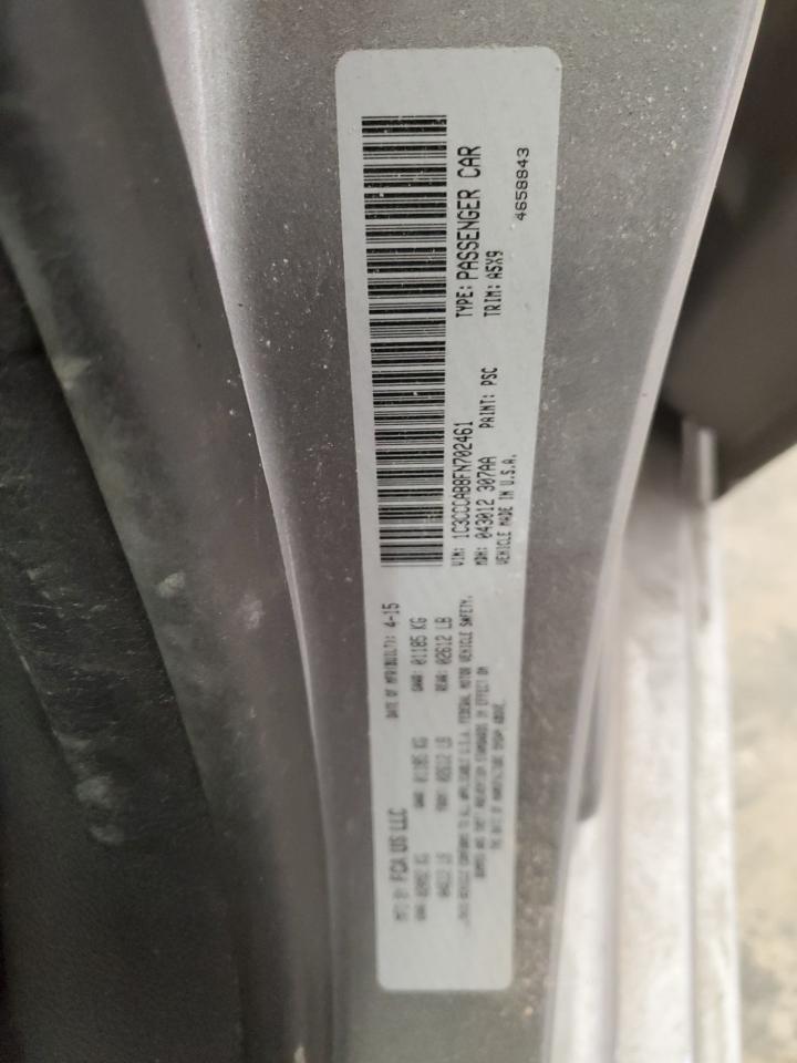 2015 Chrysler 200 VIN 1C3CCCAB8FN702461 Copart auction photo, undercarriage damage thumbnail 12