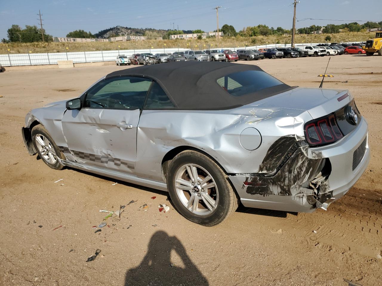 2013 Ford Mustang VIN 1ZVBP8EM5D5205429 Copart auction photo, all over damage thumbnail 2
