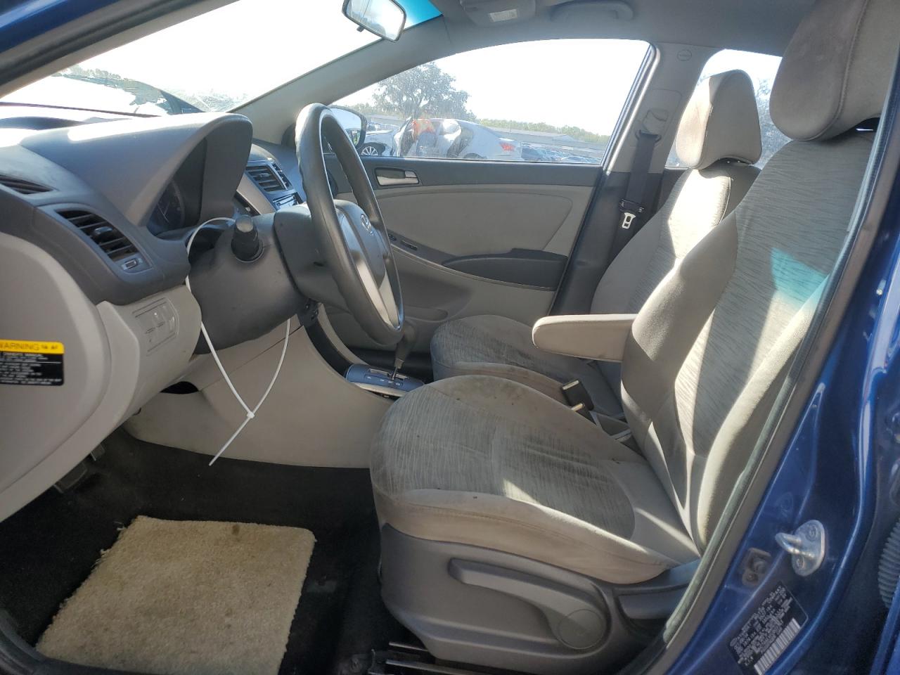 2015 Hyundai Accent VIN KMHCT4AEXFU803143 Copart auction photo, water/flood damage thumbnail 7