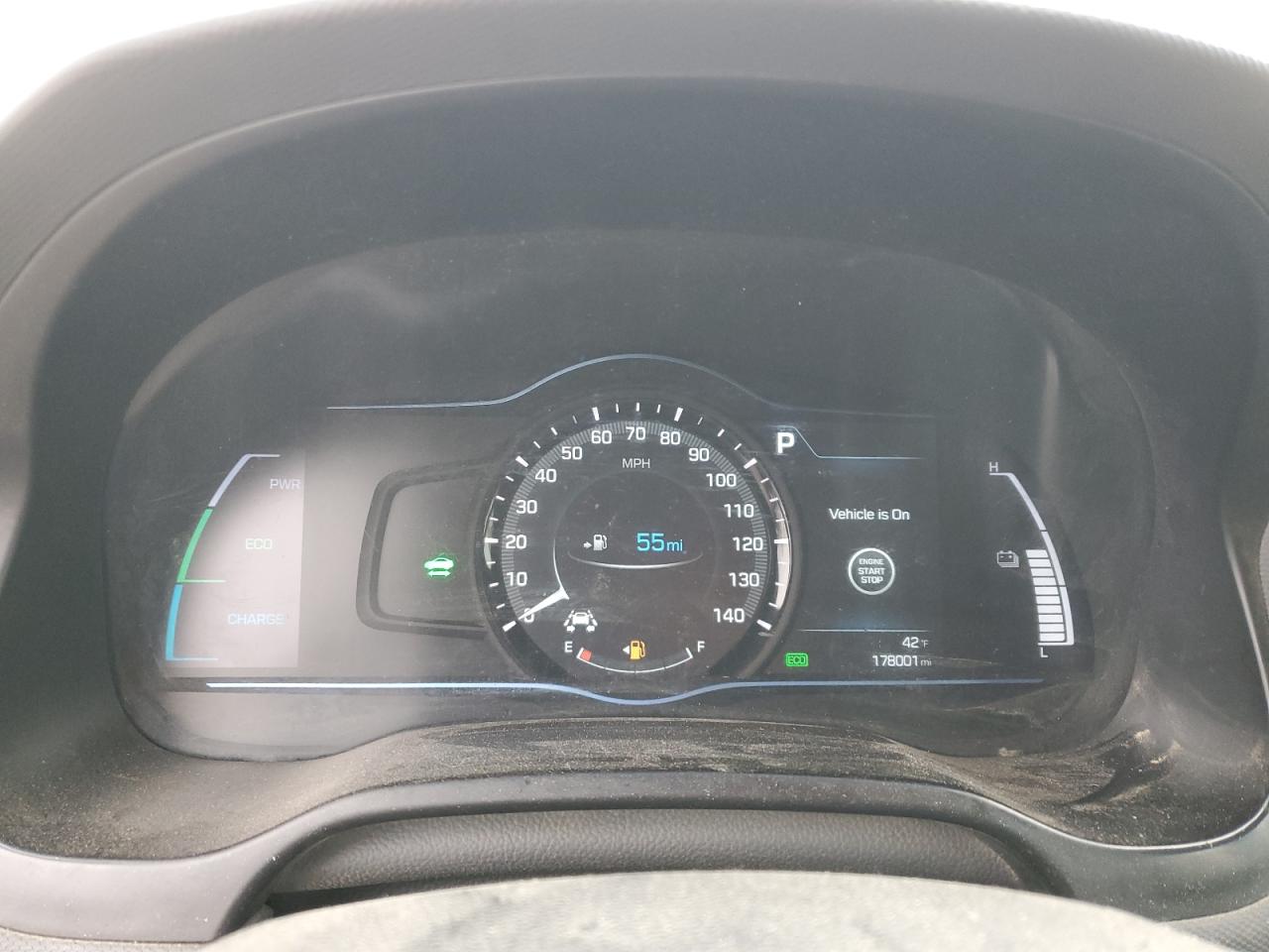 2019 Hyundai IONIQ VIN KMHC75LC3KU137470 Copart auction photo, front end / side damage thumbnail 9