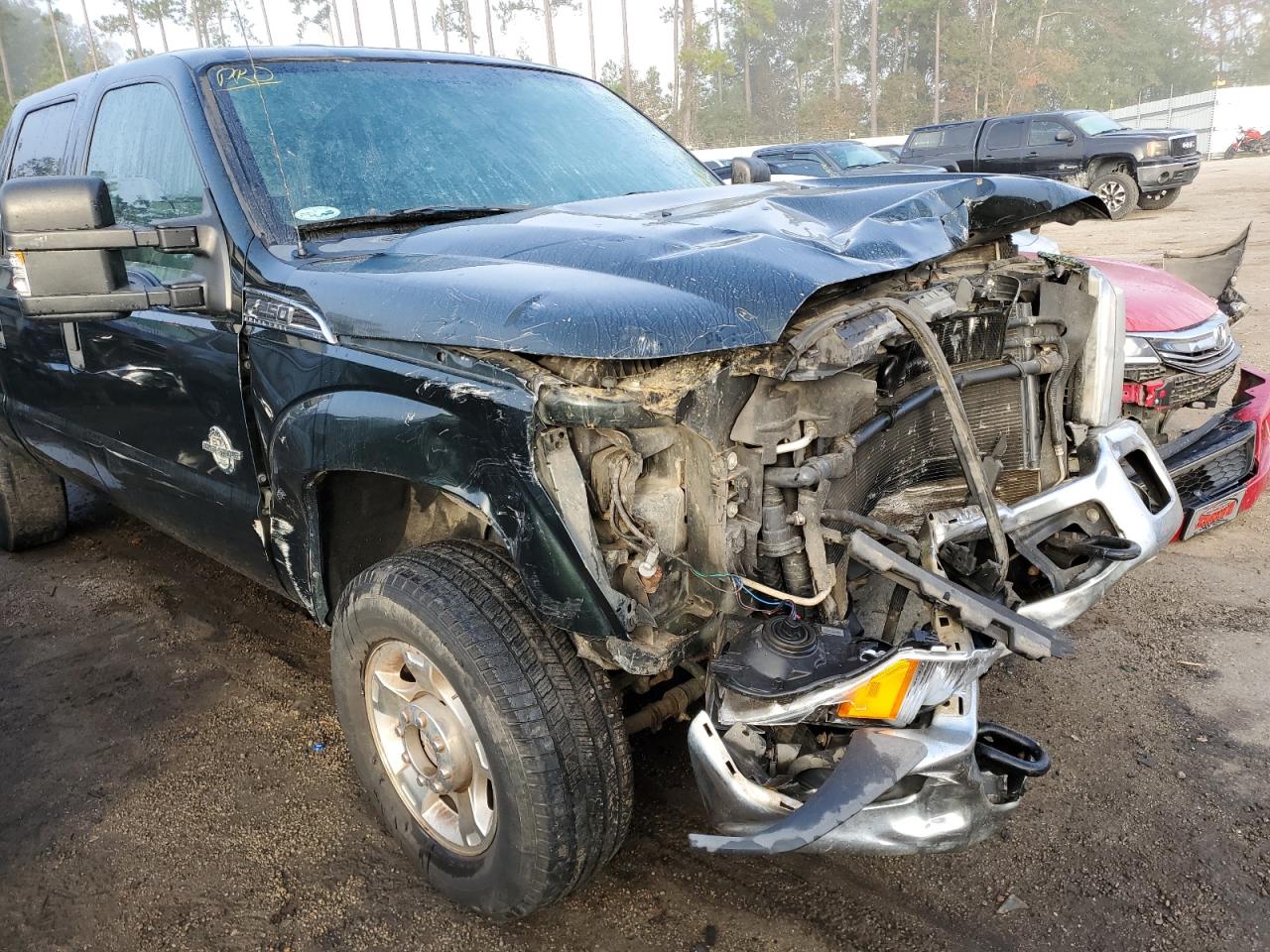 2012 Ford F250 VIN 1FT7W2BT4CEC48422 Copart auction photo, front end damage thumbnail 9