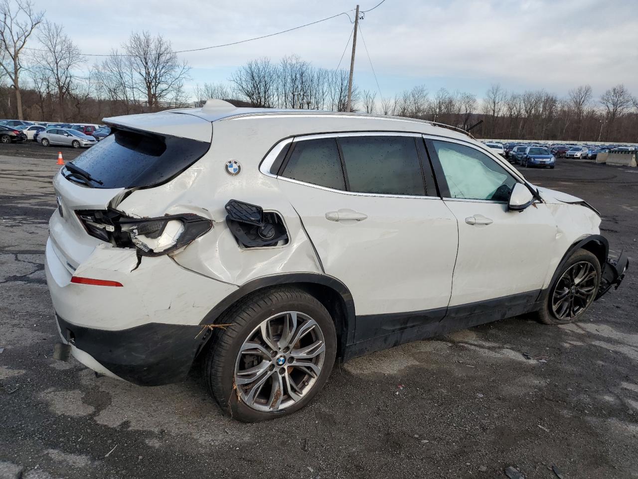 2020 BMW X2 VIN WBXYJ1C07L5R70861 Copart auction photo, all over damage thumbnail 3