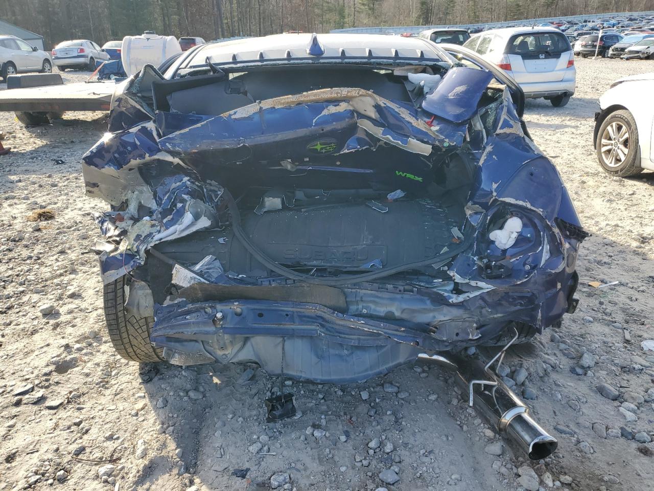 2016 Subaru WRX VIN JF1VA1B63G9814617 Copart auction photo, rear end / side damage thumbnail 6
