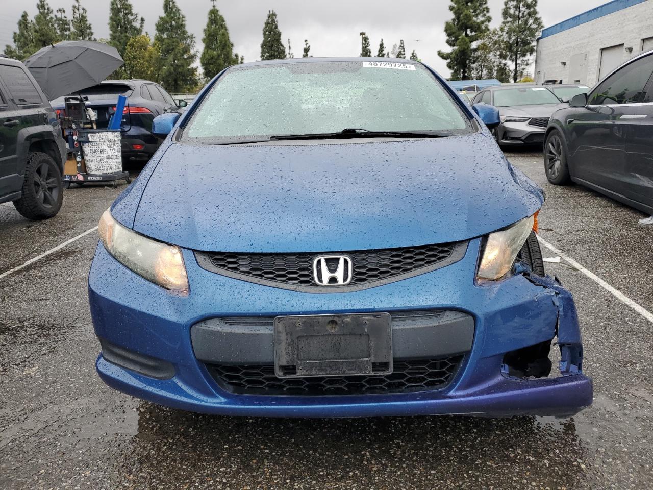 2012 Honda Civic VIN 2HGFG3B11CH539869 Copart auction photo, front end damage thumbnail 5