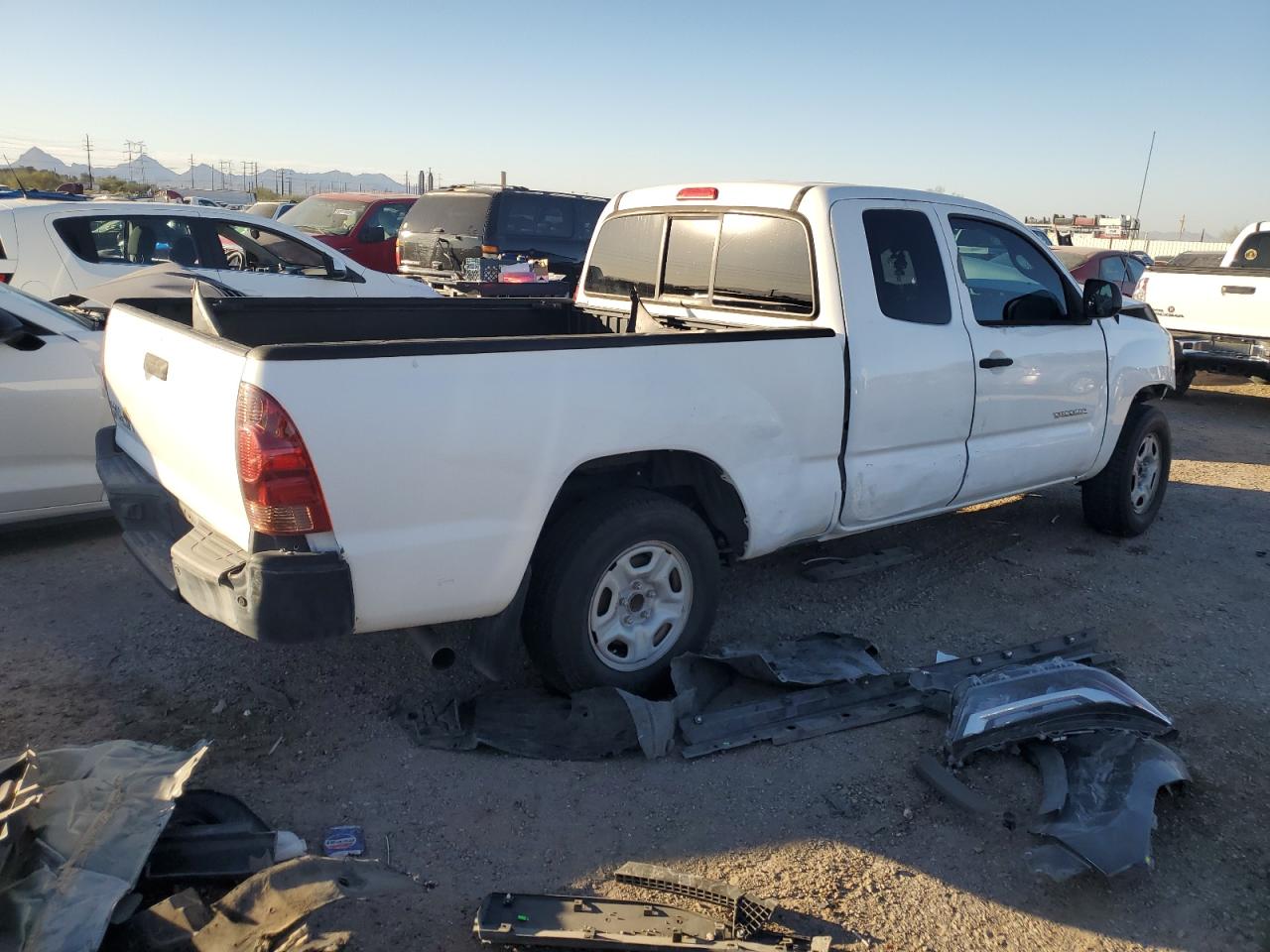 2013 Toyota Tacoma VIN 5TFTX4CN9DX034880 Copart auction photo, all over / front end damage thumbnail 3