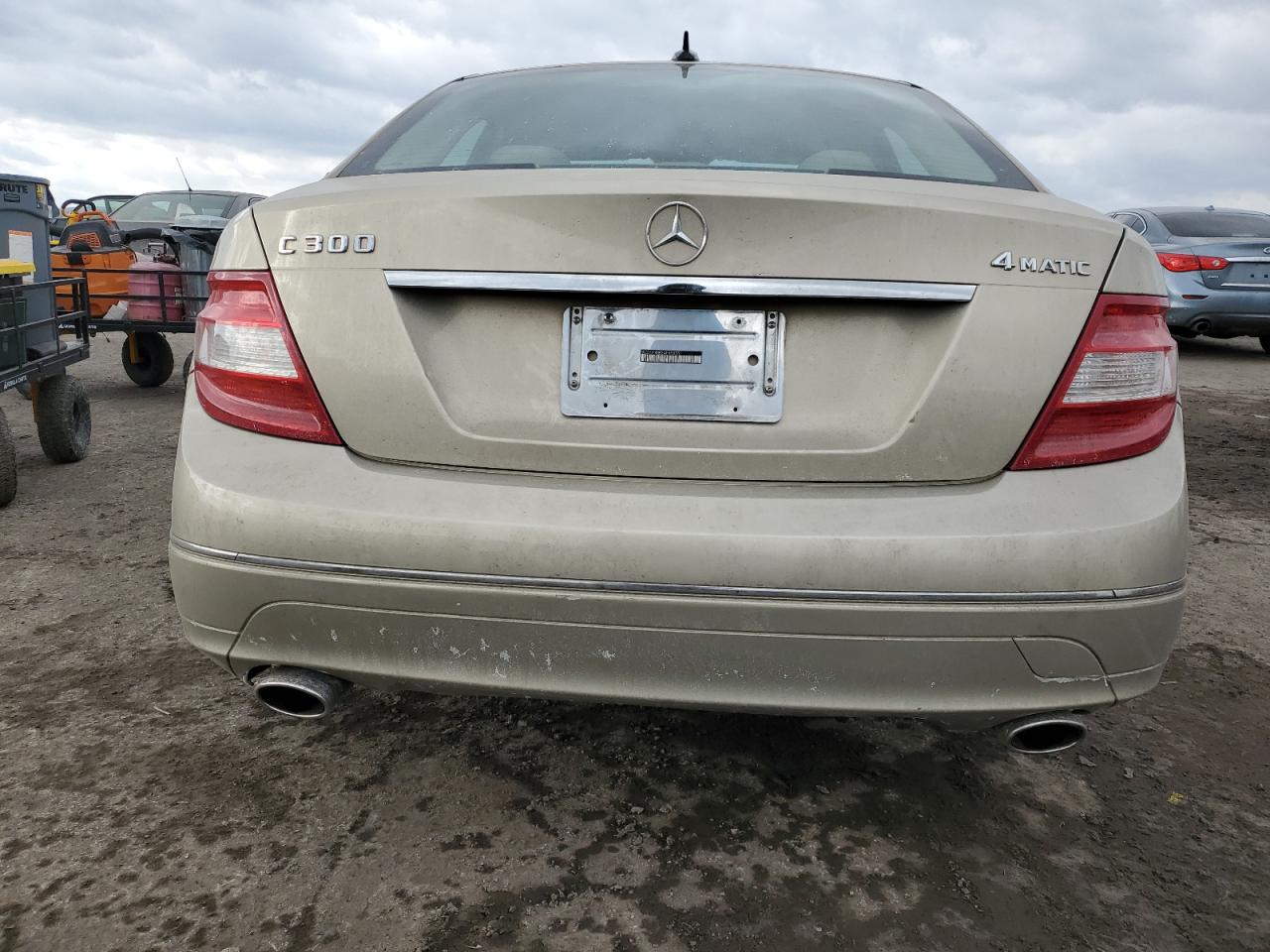 2010 Mercedes-Benz C-klasse VIN WDDGF8BB3AF458551 Copart auction photo, front end / rear end damage thumbnail 6