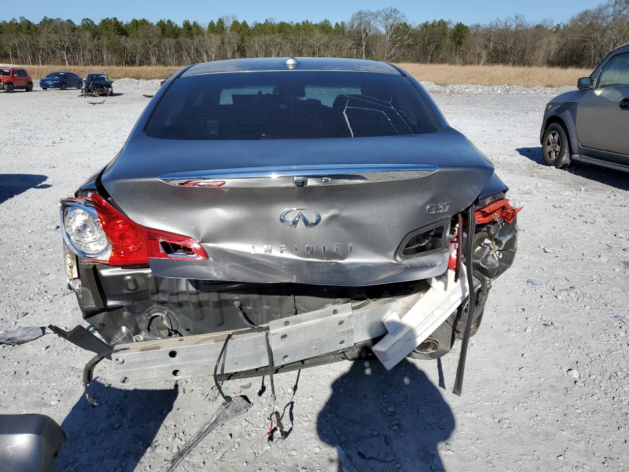 2013 Infiniti G VIN JN1CV6AP0DM722454 Copart auction photo, rear end damage thumbnail 6