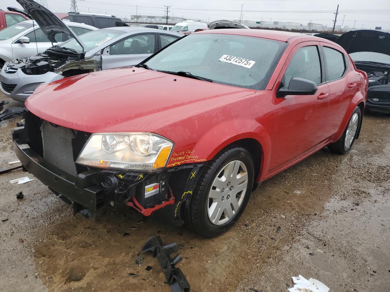 2014 Dodge Avenger VIN 1C3CDZAB7EN173437