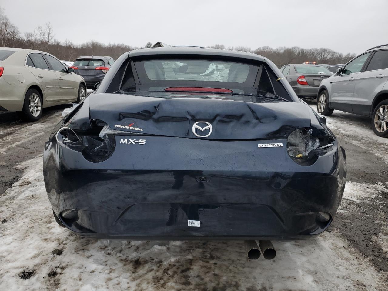2021 Mazda MX-5 VIN JM1NDAM77M0454582 Copart auction photo, rear end damage thumbnail 6