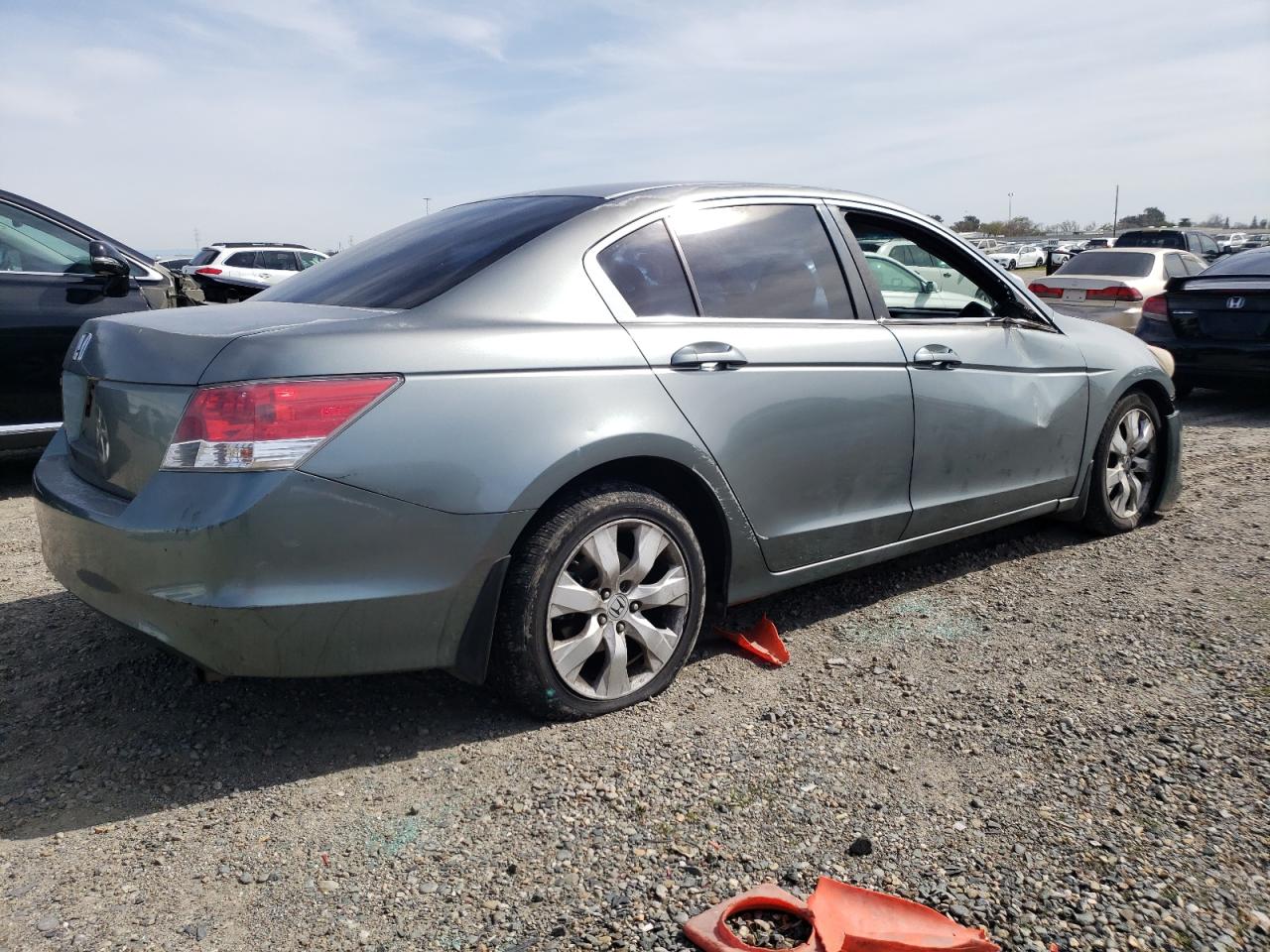 2009 Honda Accord VIN JHMCP26799C000355 Copart auction photo, front end / side damage thumbnail 3