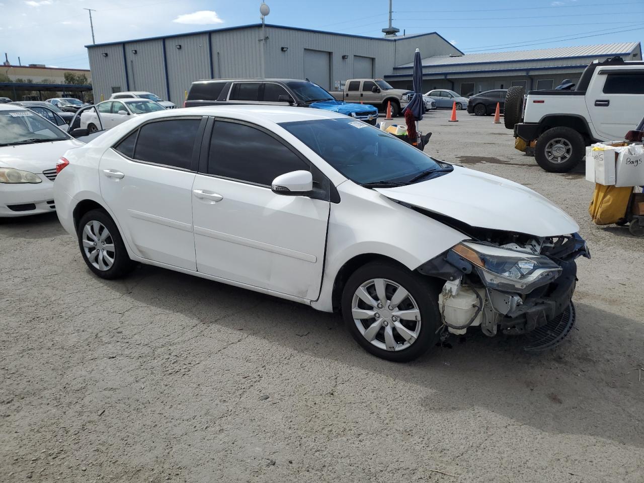 2015 Toyota Corolla VIN 5YFBURHE0FP239015 Copart auction photo, front end damage thumbnail 4