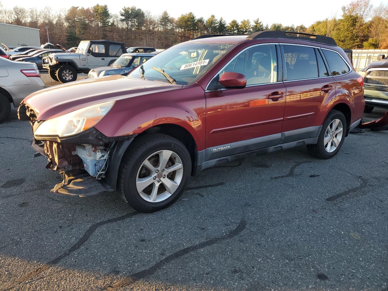 2013 Subaru Outback VIN 4S4BRBGC5D3286342