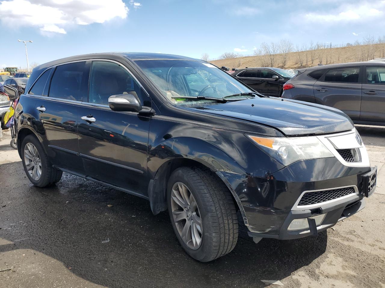 2012 Acura MDX VIN 2HNYD2H61CH519242 Copart auction photo, front end / rear end damage thumbnail 4