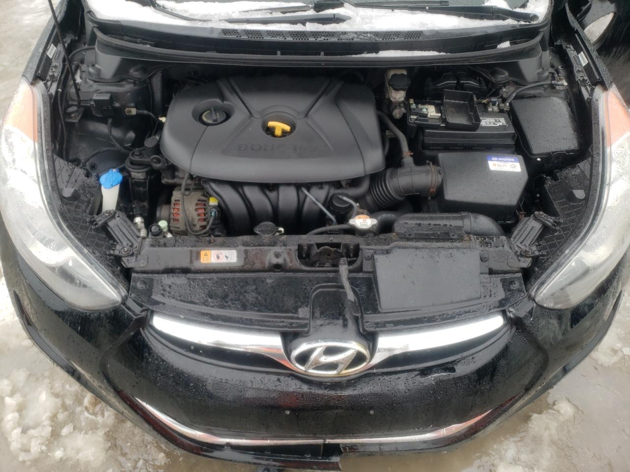 2012 Hyundai Elantra VIN KMHDH4AE6CU326034 Copart auction photo, front end / minor dent/scratches damage thumbnail 11