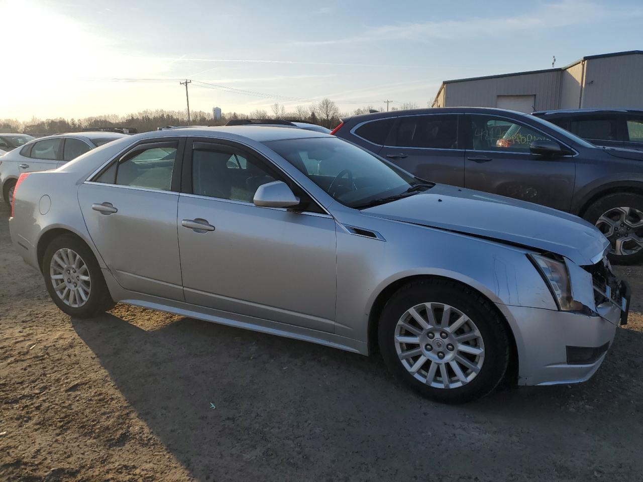 2013 Cadillac CTS VIN 1G6DG5E57D0165955 Copart auction photo, front end / side damage thumbnail 4