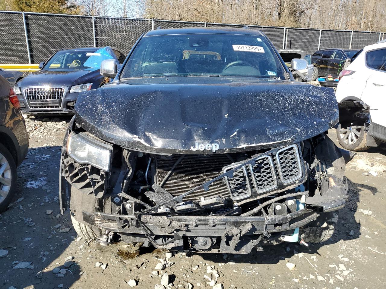 2017 Jeep Grand Cherokee VIN 1C4RJFBG9HC942611 Copart auction photo, front end / rear end damage thumbnail 5