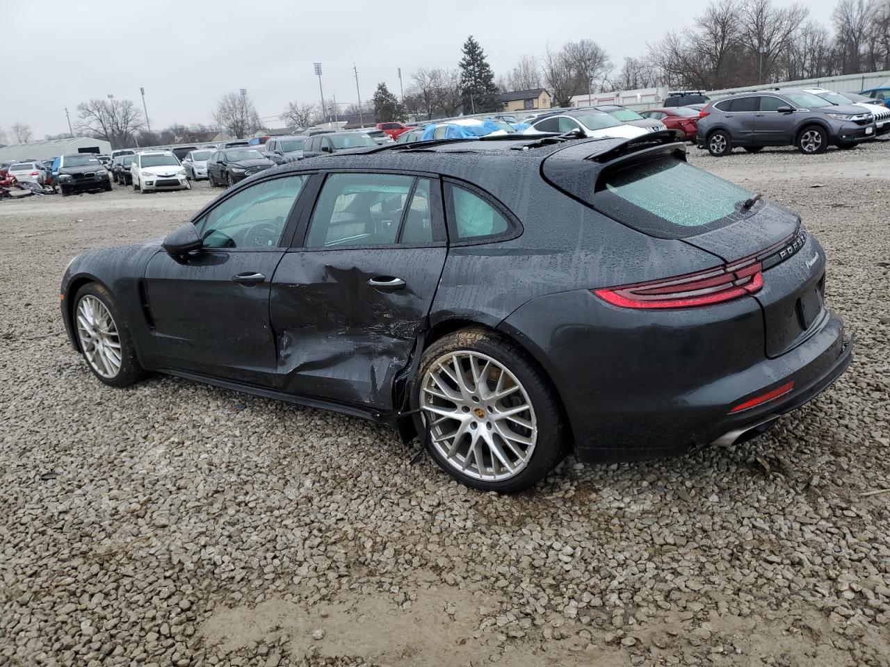 2018 Porsche Panamera VIN WP0CA2A73JL180642 Copart auction photo, side / rear end damage thumbnail 2