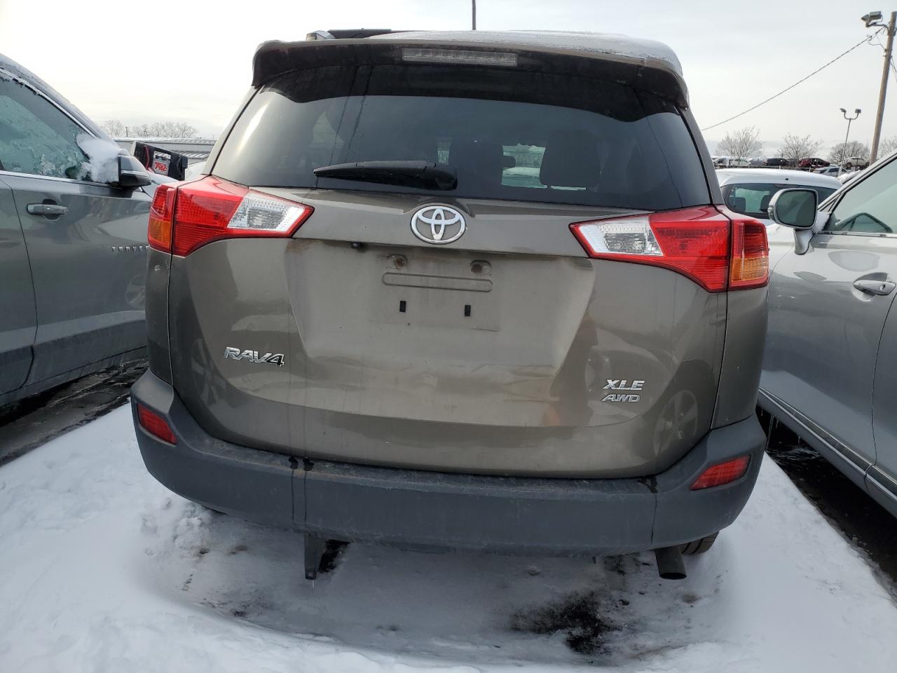 2014 Toyota RAV 4 VIN JTMRFREV7ED093923 Copart auction photo, undercarriage / minor dent/scratches damage thumbnail 6