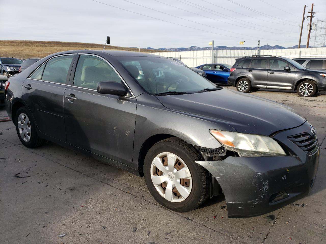 2008 Toyota Camry VIN 4T1BE46K48U754738 Copart auction photo, front end / hail damage thumbnail 4