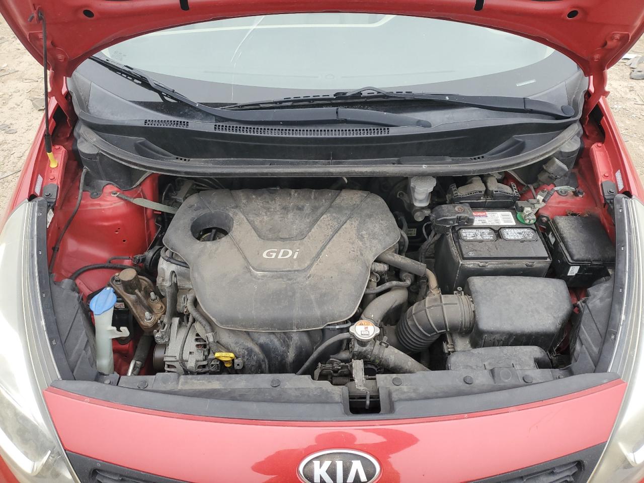 2013 KIA Rio VIN KNADM4A3XD6229713 Copart auction photo, rear end damage thumbnail 11